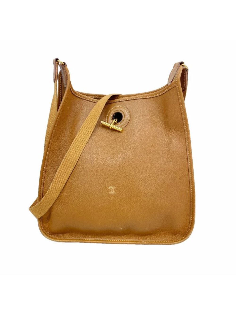 Hermes Shoulder Bag Vespa PM Evercolor Gold